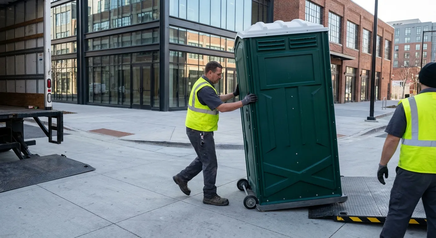 Portable restroom services in Gary Arts District