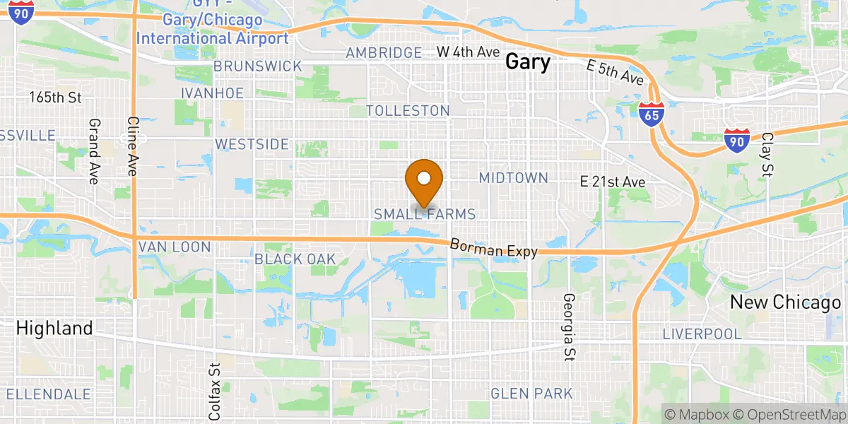 neighborhood map neighborhood map in Gary, IN