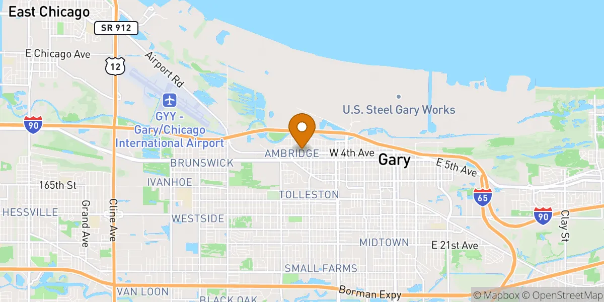 neighborhood map neighborhood map in Gary, IN