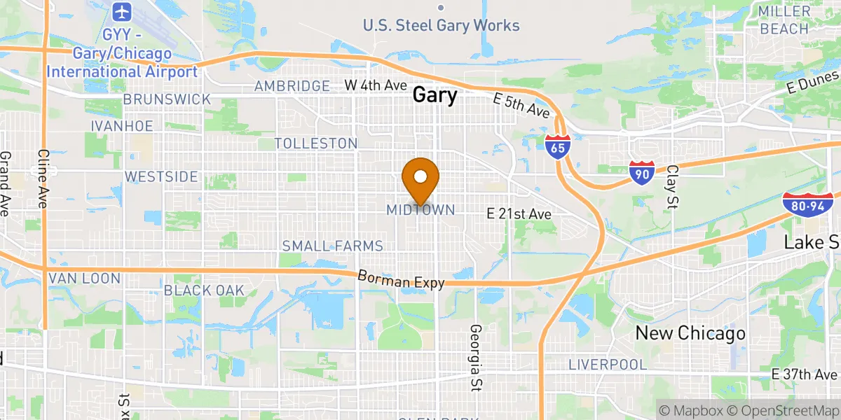 neighborhood map neighborhood map in Gary, IN