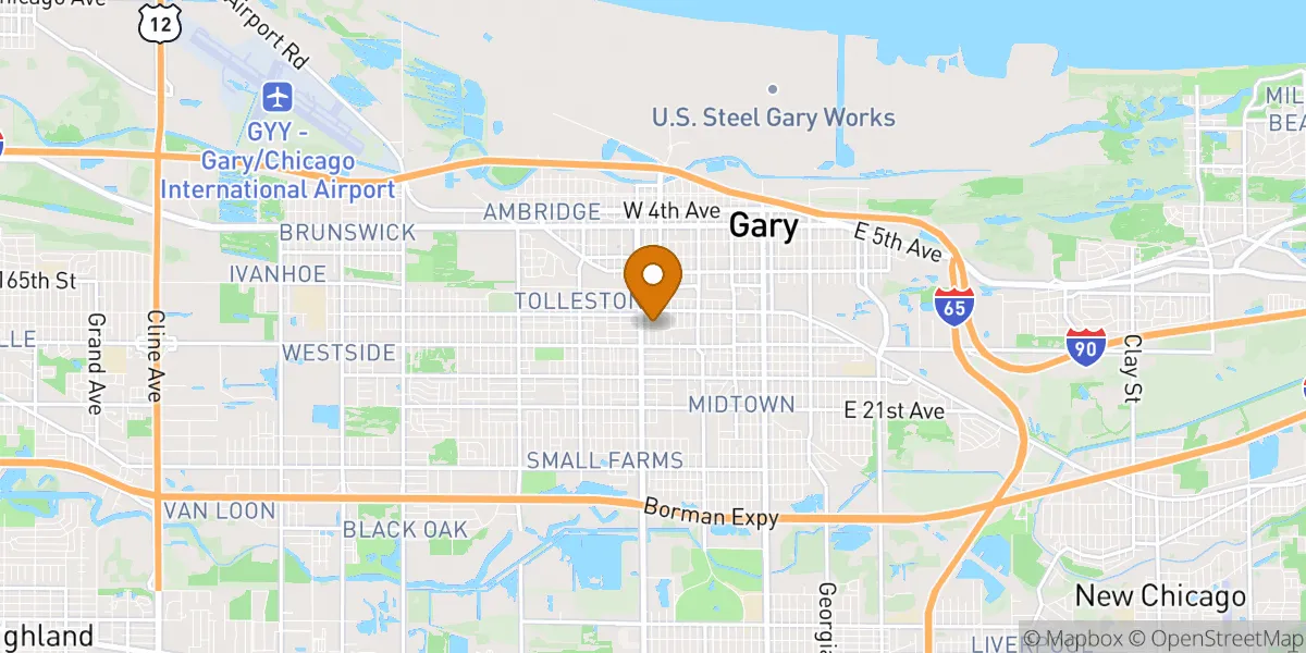 neighborhood map neighborhood map in Gary, IN