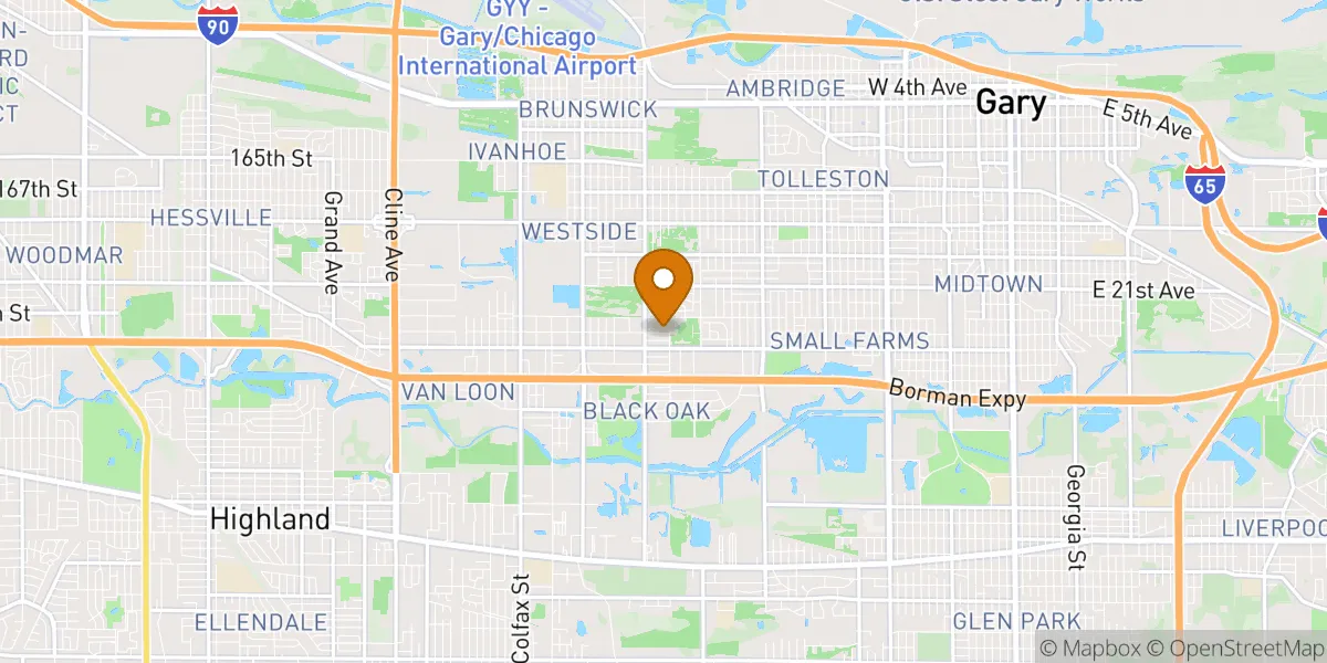 neighborhood map neighborhood map in Gary, IN