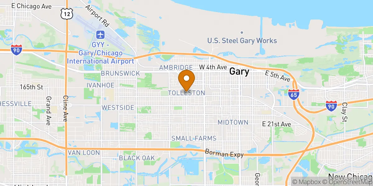 neighborhood map neighborhood map in Gary, IN