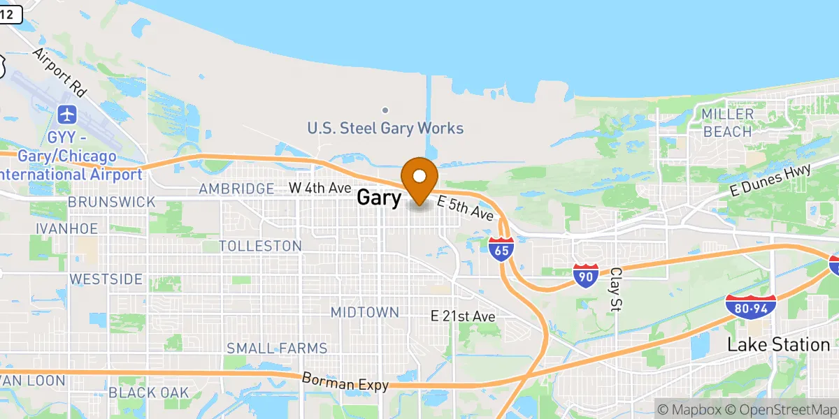 neighborhood map neighborhood map in Gary, IN